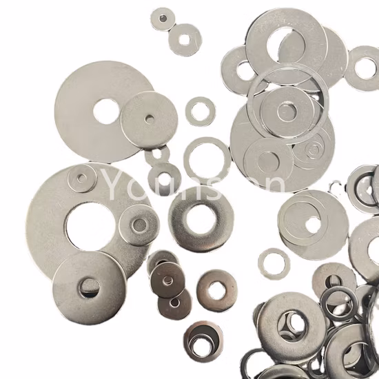 Flache Unterlegscheibe aus Kohlenstoffstahl DIN125 DIN440 DIN9021