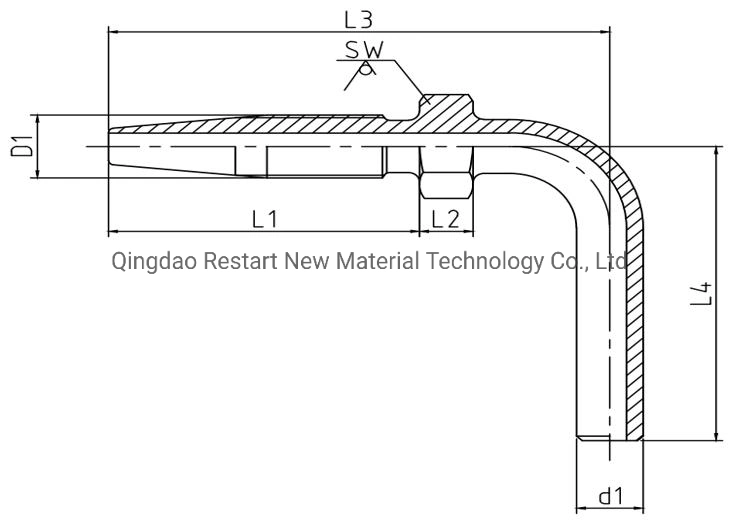 90 Deg Stud 6mm Tube Hose Stud