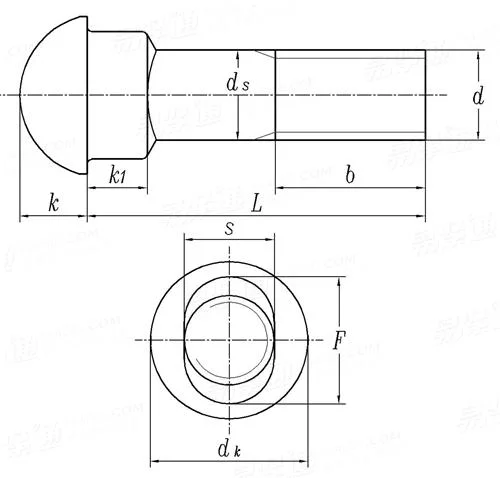 Galvanized Elliptic Neck Track Bolts Hot Forging Bolt Carbon Steel Railway Rail Fish Plate Bolt/ Oval Neck Track Bolts