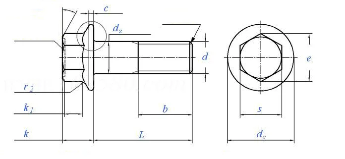 Stainless Steel304/316 Hex Flange Bolt