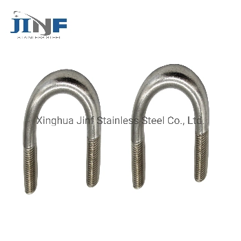 A2 A4 Stainless Steel 304 316 U Shape Clamp Bent Nut and Hex Bolt Carriage Bolt Anchor Hook Bolt