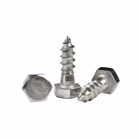 DIN571 flache Holzschraube aus Edelstahl 304, Sechskantschraube